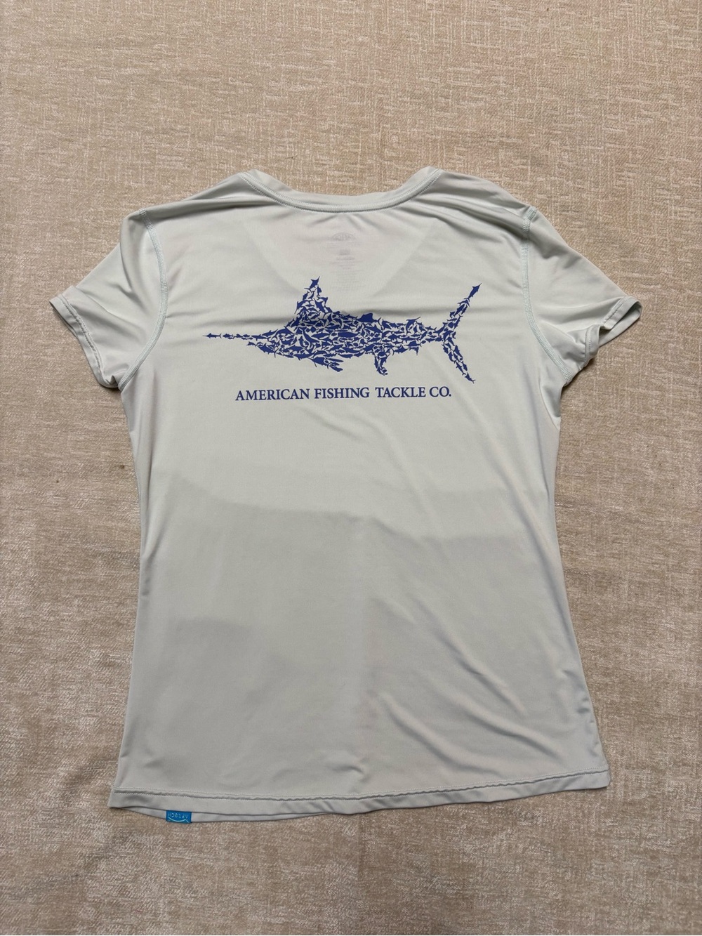 AFTCO American Fishing Tackle Co. Light Blue Performance Tee